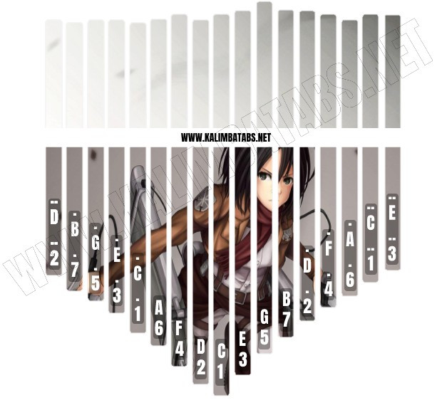 Kalimba Tine Sticker: Attack on Titans Mikasa #1 Kalimba Printable Stickers Attack on Titans sticker attack-on-titans-mikasa-sticker Kalimba Tine Sticker: Attack on Titans Mikasa #1