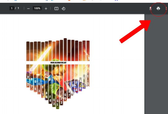 How To Print Kalimba Tine Stickers Kalimba How To's step-2 How To Print Kalimba Tine Stickers