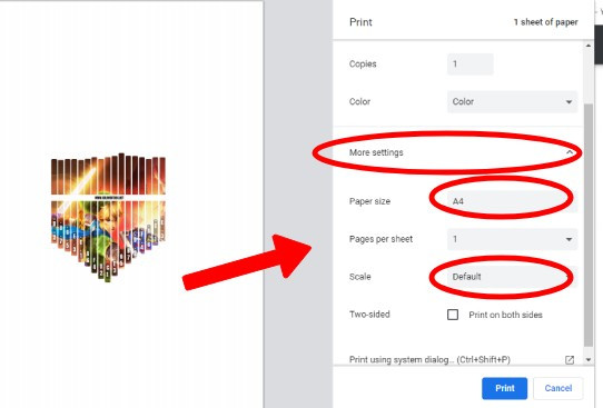 How To Print Kalimba Tine Stickers Kalimba How To's step-3 How To Print Kalimba Tine Stickers