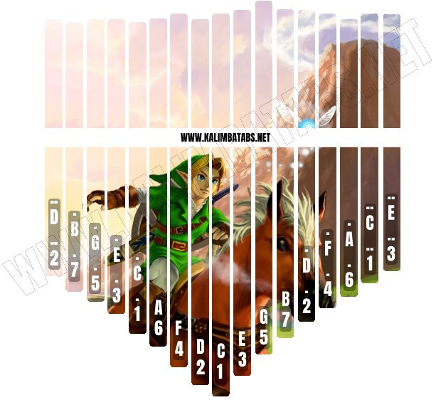 Kalimba Tine Sticker: Legend Of Zelda #3 Kalimba Printable Stickers zelda-sticker3 Kalimba Tine Sticker: Legend Of Zelda #3