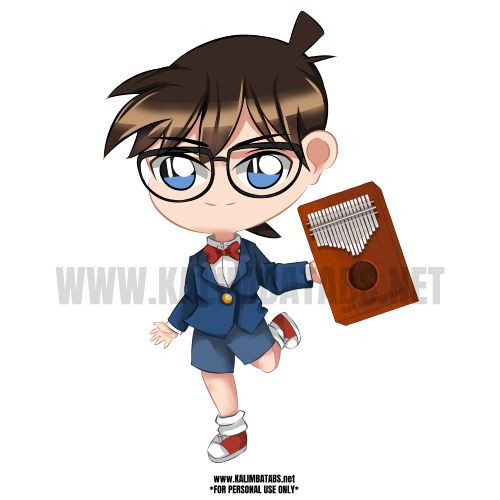 detective-conan-sticker Chibi Detective Conan Patch Sticker 
