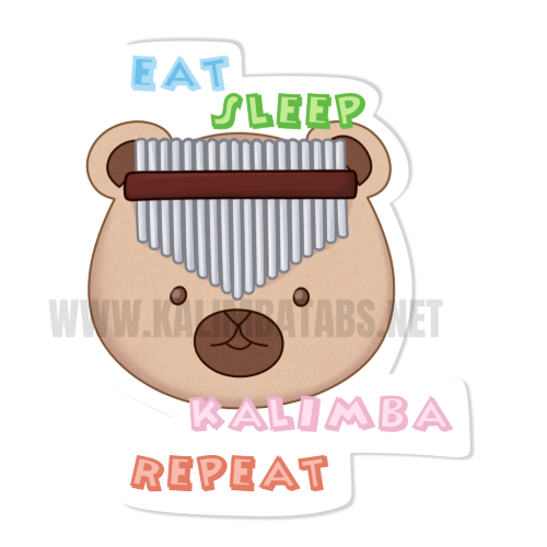 Kalimba Sticker:Eat Sleep Kalimba Repeat Patch Stickers kawaii kalimba sticker kalimba stickers eat-sleep-kalimba-repeat-sticker Kalimba Sticker:Eat Sleep Kalimba Repeat
