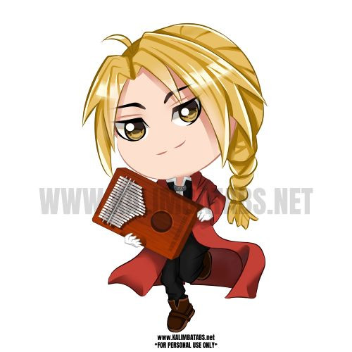 elric-kalimba-patch-sticker Chibi Edward Elric Patch Sticker  