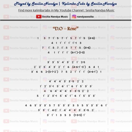 Rose - D.O. (디오) Easy Kalimba Tabs 칼림바 디오 장미 칼림바 디오 디오 칼림바 디오 장미 칼림바 rose do kalimba tabs rose do kalimba cover rose do kalimba rose do exo kalimba rose d.o kalimba kpop kalimba tabs kpop kalimba hluru blue ocean whale 17 keys do rose kalimba tabs do rose kalimba cover do rose kalimba do kalimba do exo rose kalimba d.o rose kalimba d.o kalimba d.o exo rose kalimba d.o exo kalimba do-tabs-d1889ec1-500x500 Rose - D.O. (디오)