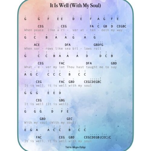 It Is Well (With My Soul) Easy Kalimba Tabs Intermediate Kalimba Tabs worship song worship Hymns hymn christian It-Is-Well-With-My-Soul-Kalimba-Tab-8ec128fd-500x500 It Is Well (With My Soul)