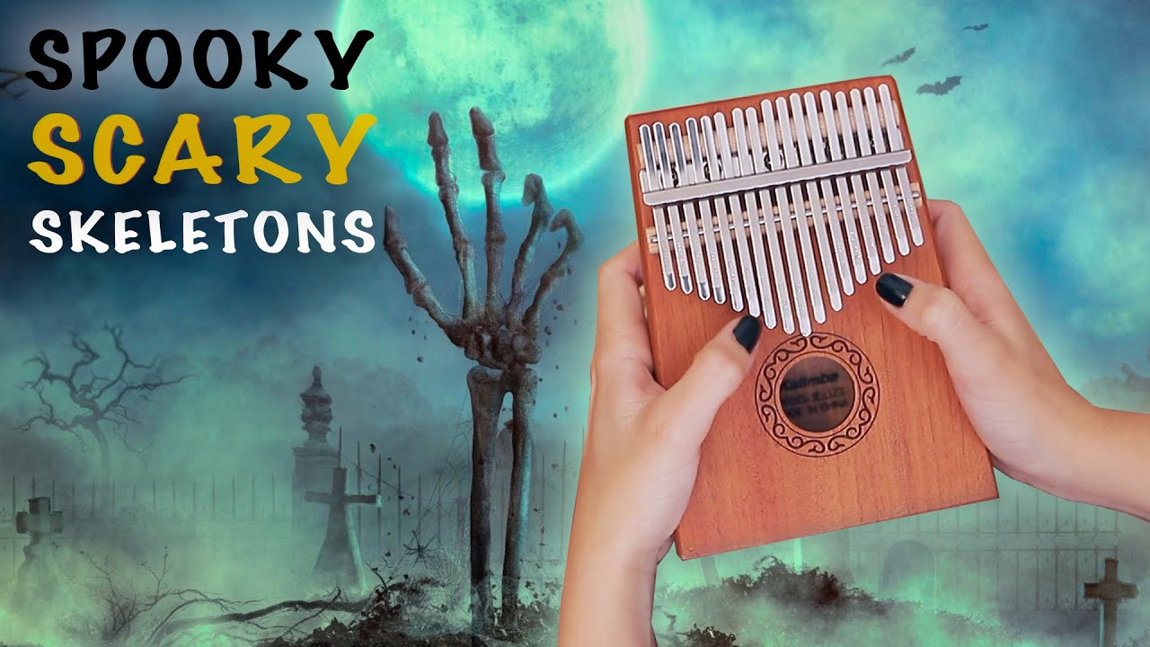 Spooky Scary Skeleton Kalimba Tabs Letter & Number Notes Tutorial