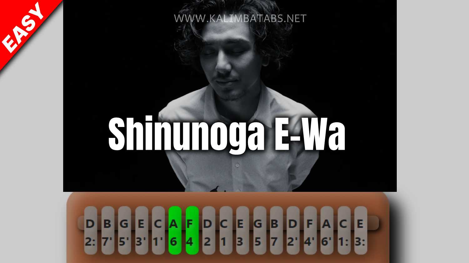 Shinunoga E Wa Kalimba Tabs Letter Number Notes Tutorial KalimbaTabs Net