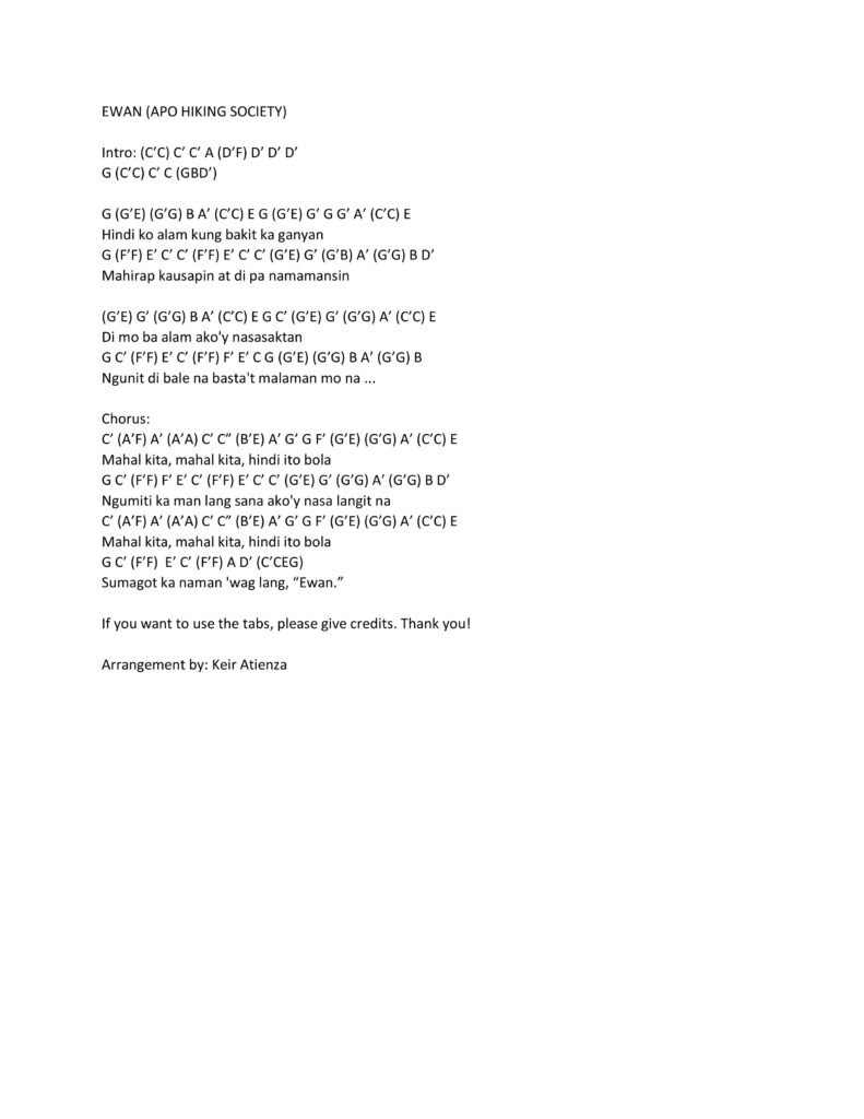 Apo Hiking Society - Ewan Intermediate Kalimba Tabs tagalog opm kalimba tutorial kalimba chords APO Hiking Society ewan-kalimba-791x1024 Apo Hiking Society - Ewan