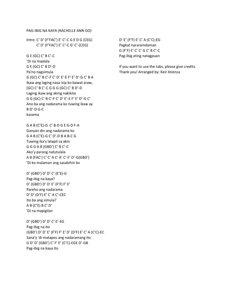 Rachelle Ann Go - Pag-ibig Na Kaya Intermediate Kalimba Tabs tagalog Rachelle Ann Go opm Kalimba tabs kalimba chords filipino pagibig-na-kaya-768x994 Rachelle Ann Go - Pag-ibig Na Kaya