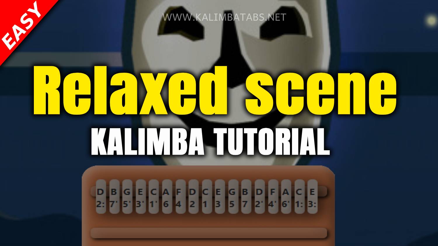 Relaxed Scene - Roblox Break In Ost Kalimba Tabs Letter & Number Notes ...